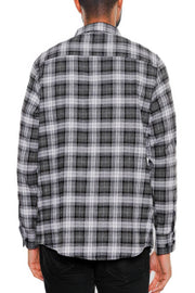 Regular Fit Checker Plaid Flannel Long Sleeve