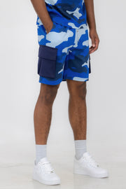 Mens Full Camo Sweat Shorts