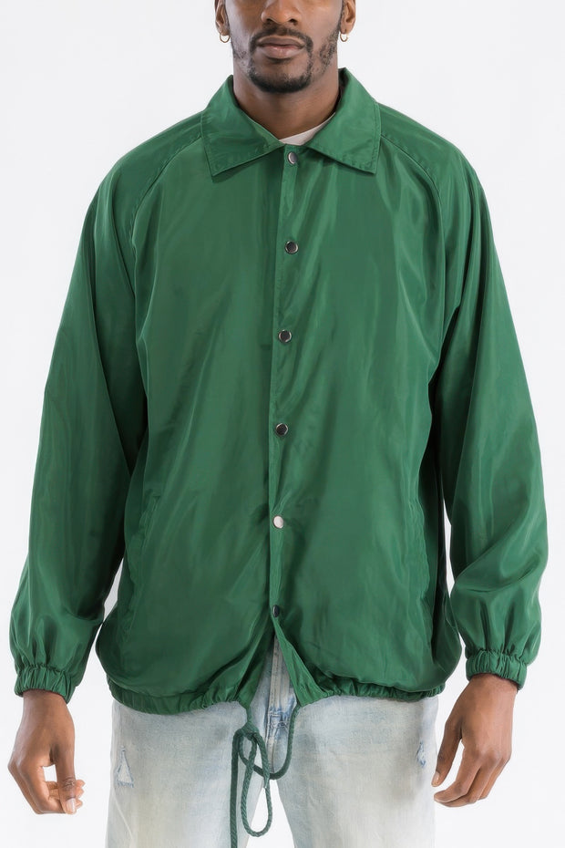 Men's Casual Windbreaker Coaches Jacket