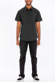 Two Chest Pocket Short Sleeve Shirt