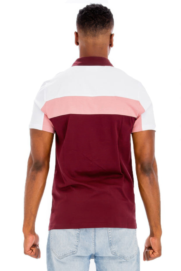 Color Block Polo Short Sleeve