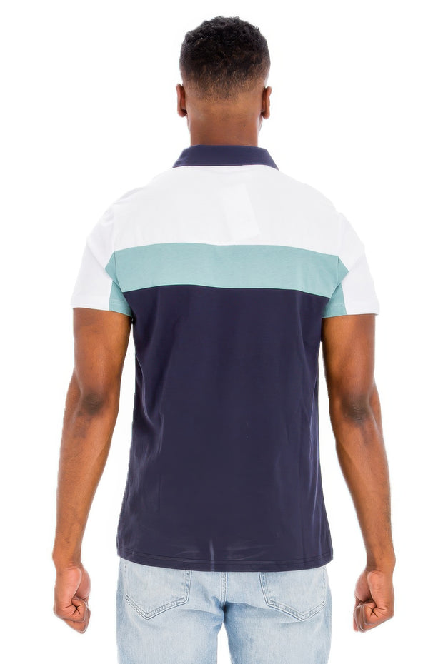 Color Block Polo Short Sleeve