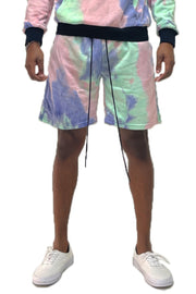 Mens Tye Dye Sweat Shorts