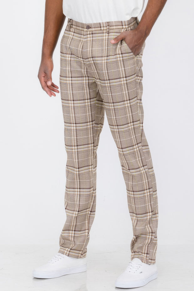 Plaid Trouser Pants