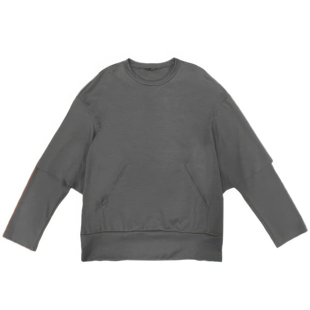 Mens Double Layered Pullover Sweatshirts