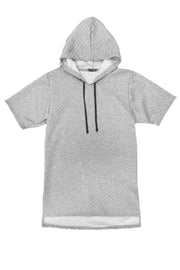 Mens Short Sleeve Hooded Shirt