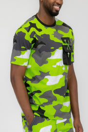 Full Camo Short Sleeve Tshirt