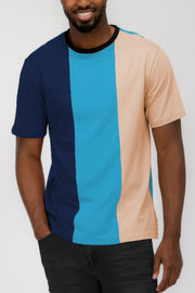 Mens Color Block T Shirt