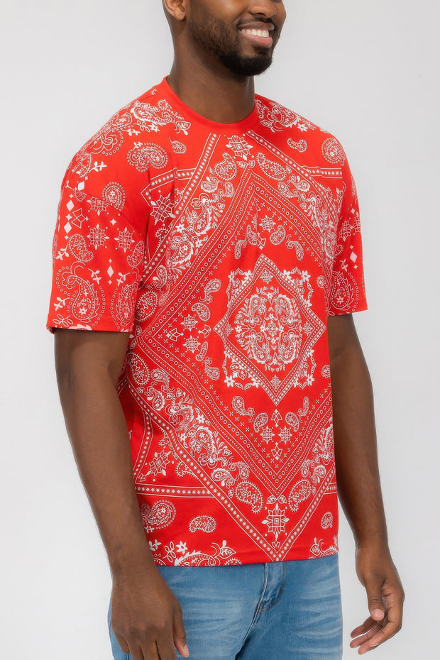 Bandana Print All Over T-shirt