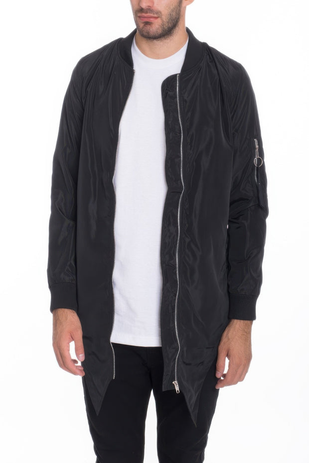 Mens Casual Windbreaker Satin Jacket