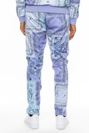 Paisley Bandana Print Track Pants