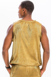 Metallic Flick Tank Top