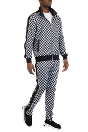 Rich Checkered Track Pants