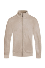 Mens Solid Full Zip Sweater