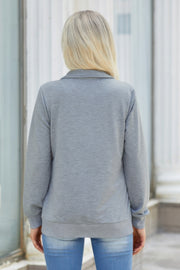 Solid Zip Up Quilted Charm Pockets Jacket