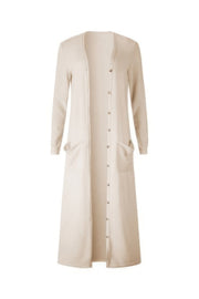 Solid Button Down Front Pocket Knitted Cardigan