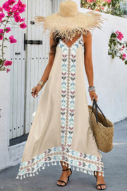 Random Printed Spaghetti Strap Sleeveless Dress