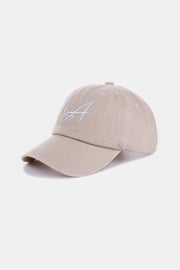 Zenana Washed Embroidered City Baseball Cap