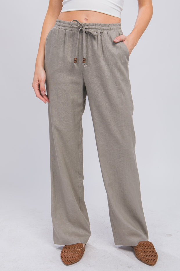 Love Tree Drawstring Wide Leg Pants - Spicy and Sexy