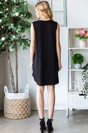 Heimish Full Size Sleeveless Animal Print Mini Dress