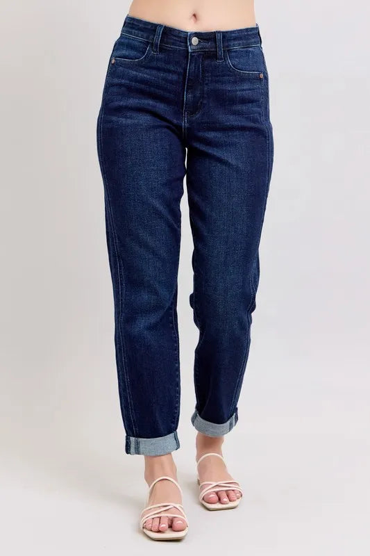 Judy Blue Full Size High Waist Boyfriend Jeans Plus Size