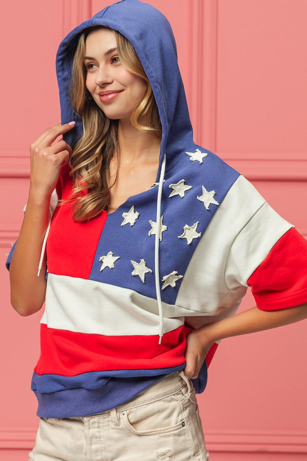 BiBi American Flag Theme Hoodie