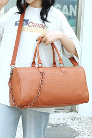 Zenana PU Leather Weekender Travel Duffle Bag