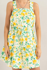 HYFVE Floral Tie Shoulder Mini Dress