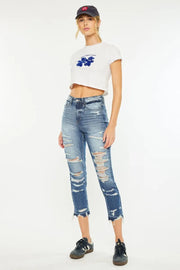 Kancan Distressed High Rise Skinny Jeans