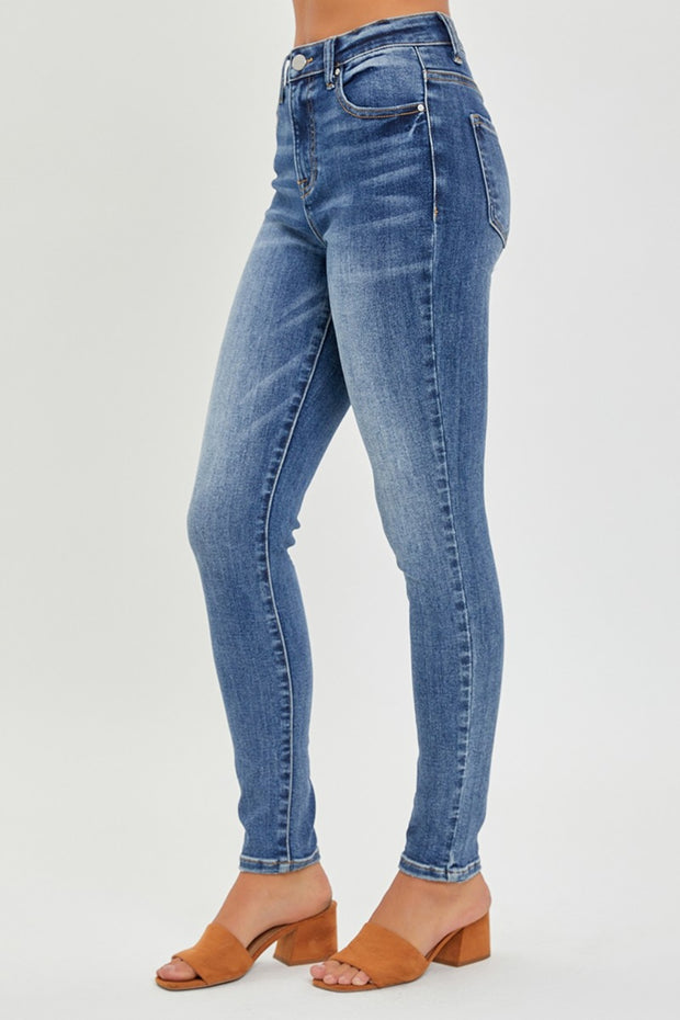 RISEN Full Size Mid Rise Ankle Skinny Jeans