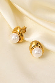 Lovelier Than Ever Pearl Stud Earrings - Spicy and Sexy