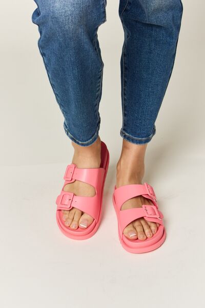 Legend Double Buckle Open Toe Sandals - Spicy and Sexy