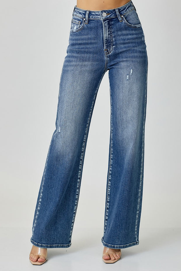 RISEN High Waist Wide Leg Jeans - Spicy and Sexy