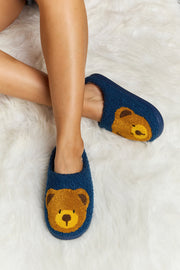 Melody Teddy Bear Print Plush Slide Slippers - Spicy and Sexy