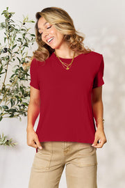 Basic Bae Full Size Round Neck Short Sleeve T-Shirt - Spicy and Sexy