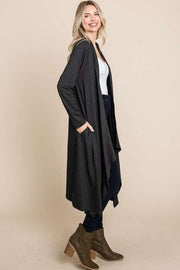 Culture Code Open Front Longline Cover Up with Pockets