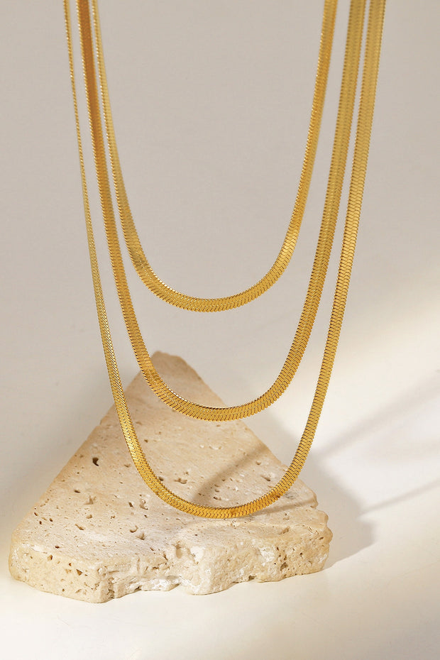 Triple-Layered Snake Chain Necklace - Spicy and Sexy