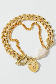 Gold Chain & Pearl Bracelet - Spicy and Sexy
