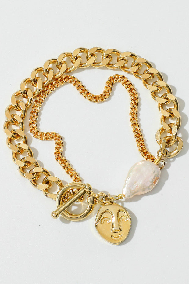 Gold Chain & Pearl Bracelet - Spicy and Sexy