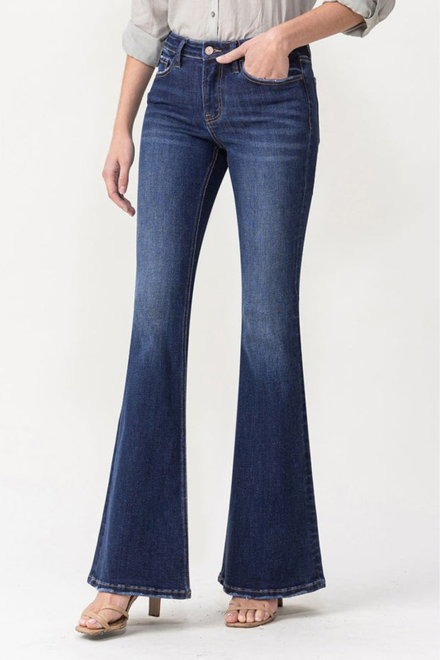 Lovervet Full Size Joanna Midrise Flare Jeans - Spicy and Sexy