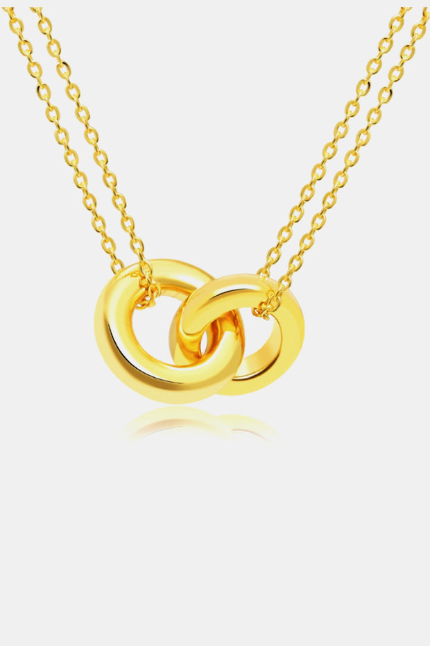 Linked Ring Pendant Chain Necklace - Spicy and Sexy