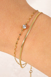 Icing on the Cake Rhinestone Double-Layered Bracelet - Spicy and Sexy