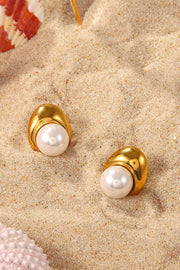 Lovelier Than Ever Pearl Stud Earrings - Spicy and Sexy