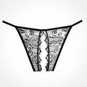 Enchanted Cheeky Black Lace Panty With Cut Out Back - Spicy and Sexy