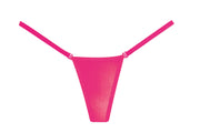 T Back G-String Wetlook Hot Pink Underwear For Women - Spicy and Sexy