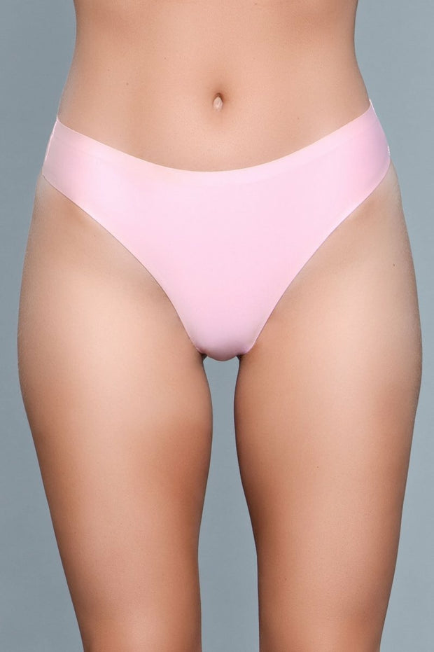 Seamless Microfiber Thong Bikini Pink - Spicy and Sexy