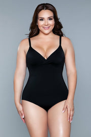 Black Seamless Body Shapewear Full Support Tummy Control Waist Slimming Women - Spicy and Sexy