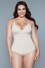 Seamless Nude Shapewear Bodysuit Full Support Tummy Control Waist Slimming Women - Spicy and Sexy