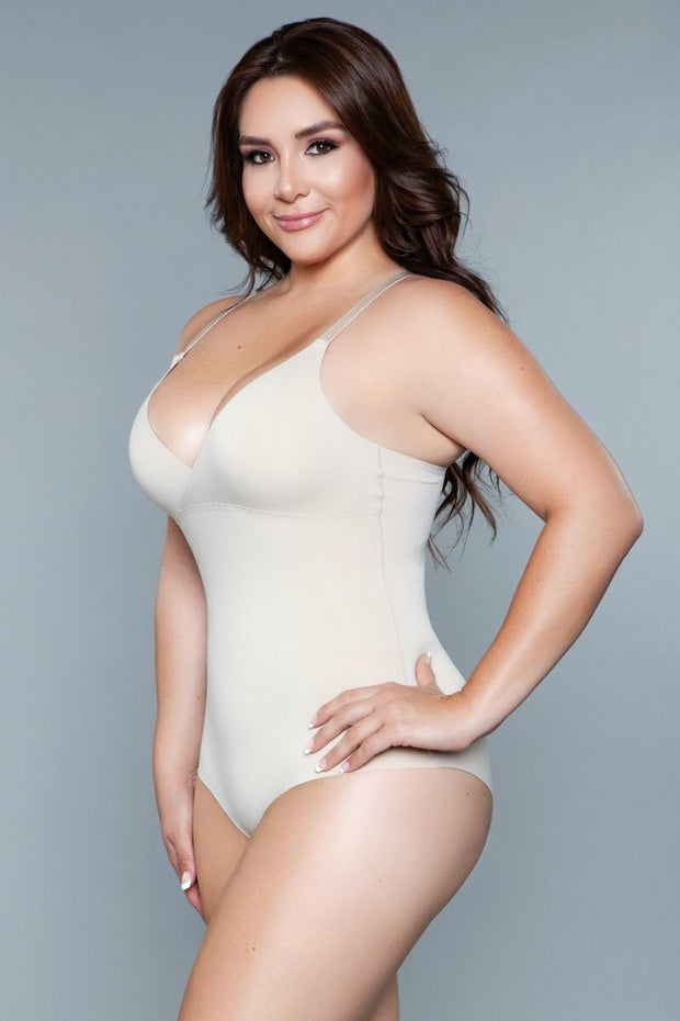 Seamless Nude Shapewear Bodysuit Full Support Tummy Control Waist Slimming Women - Spicy and Sexy