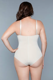 Seamless Nude Shapewear Bodysuit Full Support Tummy Control Waist Slimming Women - Spicy and Sexy